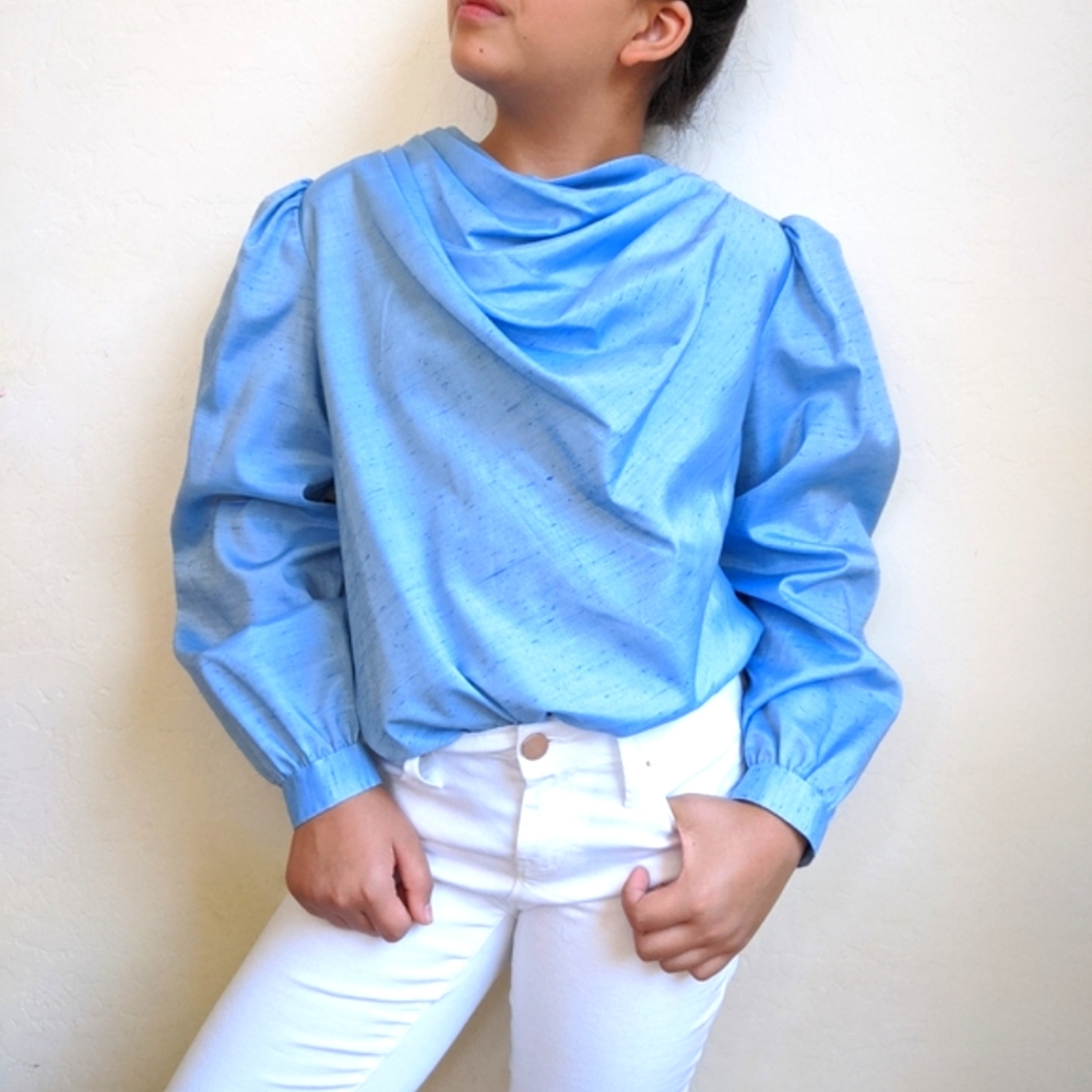 Vintage Long Sleeve Silk Blouse